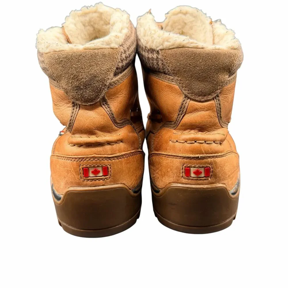 Pajar Canada Leather Shearling Lined Winter Boots Men’s 11–11.5
